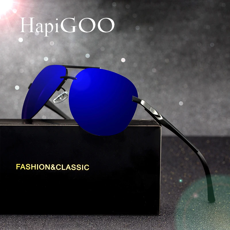 HAPIGOO Classic Men's Aluminum Magnesium Rimless Pilot Polarized Sunglasses Men Women Driving Mirror Eyewear Sun Glasses For Men
HAPIGOO Classic Men's Aluminum Magnesium Rimless Pilot Polarized Sunglasses Men Women Driving Mirror Eyewear Sun Glasses For Men