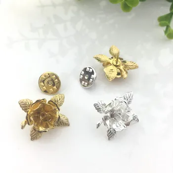 22x25mm Collar Clip Settings Flower Shape Pin Back Accessories DIY Findings Brooch Pins for Shirt Multi-color Plated
22x25mm Collar Clip Settings Flower Shape Pin Back Accessories DIY Findings Brooch Pins for Shirt Multi-color Plated