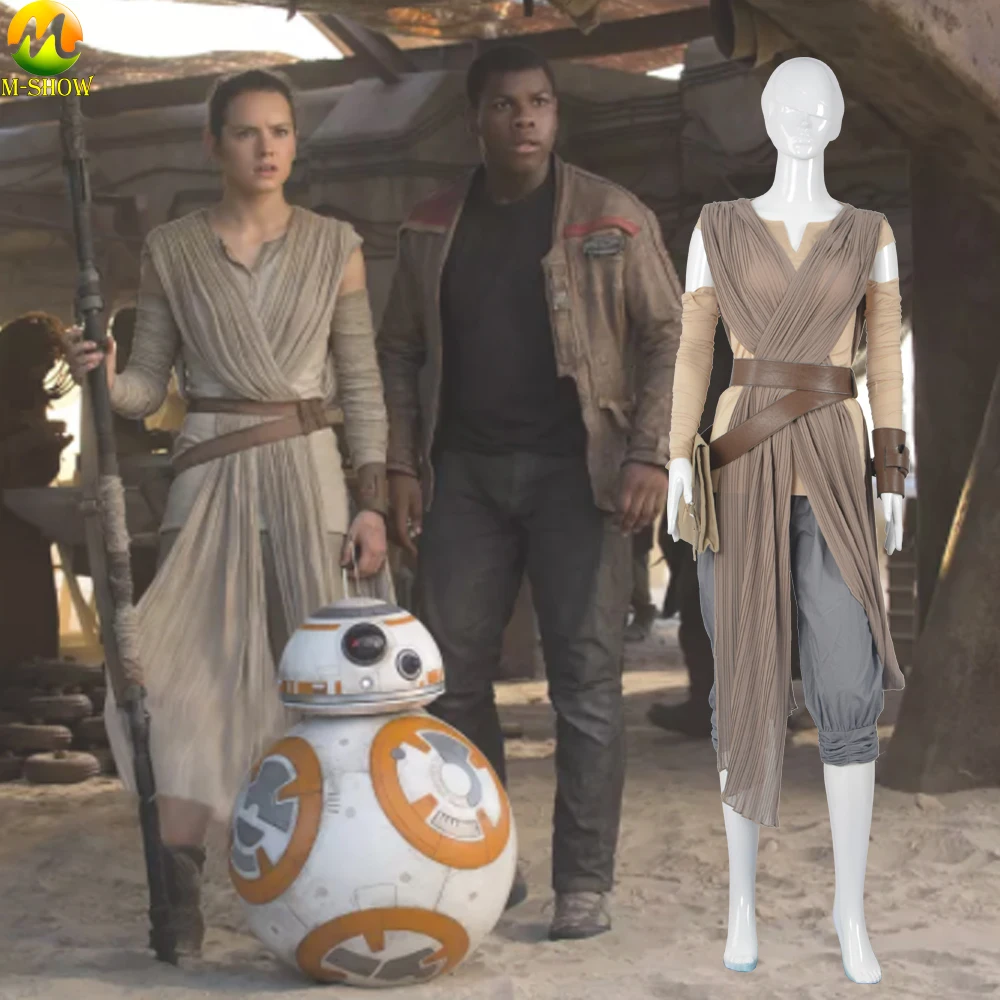 Star Wars The Force Awakens Rey Cosplay Costume Rey Cosplay Uniform Halloween Party Costumes For Women Custom Made 
Star Wars The Force Awakens Rey Cosplay Costume Rey Cosplay Uniform Halloween Party Costumes For Women Custom Made