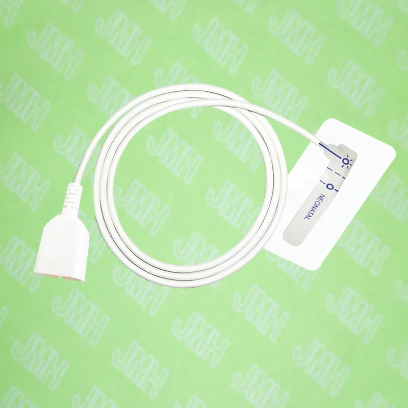 

Compatible DB9 pin Nihon Kohden Pulse Oximeter monitor the Neonate disposable SPO2 sensor(White Foam),5 pcs.