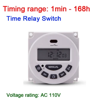 AC 110V Digital power Weekly Programmable Clock Cycle Timer Relay Switch Relay passive microcomputer time for lamp light LED
AC 110V Digital power Weekly Programmable Clock Cycle Timer Relay Switch Relay passive microcomputer time for lamp light LED