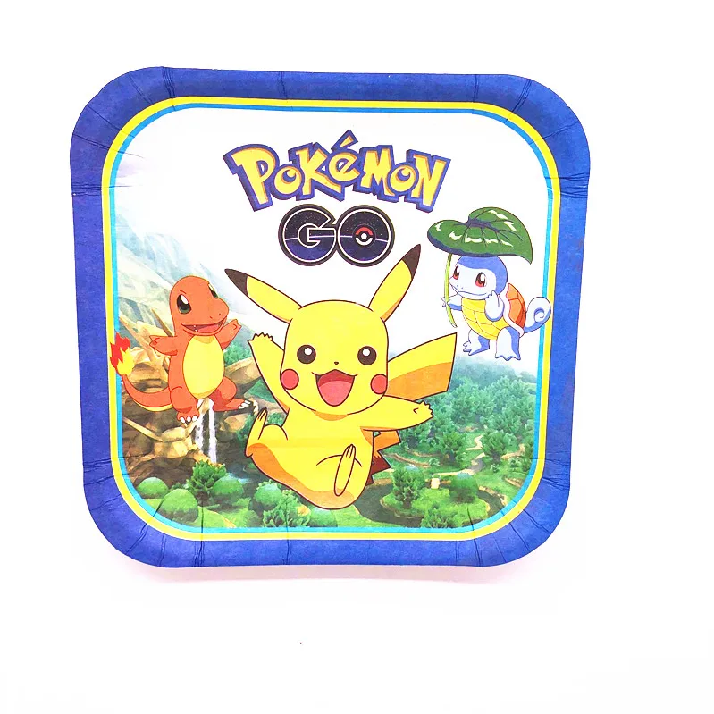 New Square 7inch 10pcs/lot Pokemon Theme Party Disposable Supplies Paper Plate Wedding Birthday Decorations
New Square 7inch 10pcs/lot Pokemon Theme Party Disposable Supplies Paper Plate Wedding Birthday Decorations