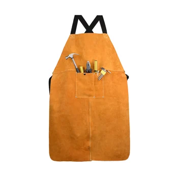 Men Women Blacksmith Cowhide Leather Wear-resistant Apron Thicken Working Yellow Electric Welding Adjustable Front Pocket
Men Women Blacksmith Cowhide Leather Wear-resistant Apron Thicken Working Yellow Electric Welding Adjustable Front Pocket