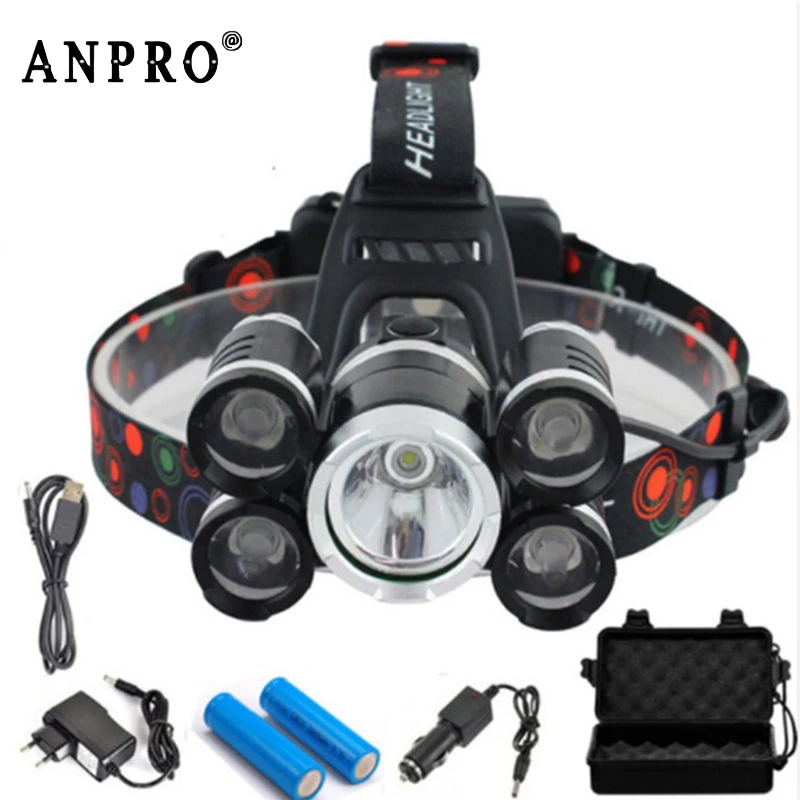 Anpro T6 LED Headlamp Zoomable Head Flashlight Torch Rechargeable Forehead Lamp For Outdoors Camping Fishing Hiking Lamp
Anpro T6 LED Headlamp Zoomable Head Flashlight Torch Rechargeable Forehead Lamp For Outdoors Camping Fishing Hiking Lamp