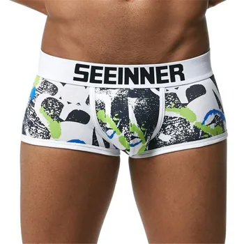20 Styles SEEINNER Brand Trunk Mens Boxers Cotton Sexy Men Underwear Mens Underpants Male Panties Shorts U Convex Pouch for Gay
20 Styles SEEINNER Brand Trunk Mens Boxers Cotton Sexy Men Underwear Mens Underpants Male Panties Shorts U Convex Pouch for Gay