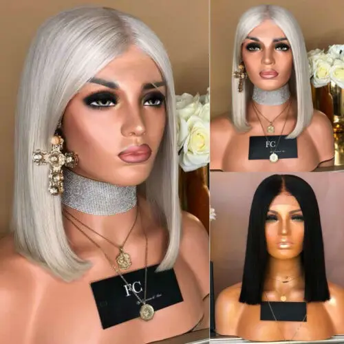 Women Ombre Gray Wig Short Straight Wig Side Parting Synthetic Hair Full Wigs :Bobo Short Straight Hair Oblique Bangs
Women Ombre Gray Wig Short Straight Wig Side Parting Synthetic Hair Full Wigs :Bobo Short Straight Hair Oblique Bangs