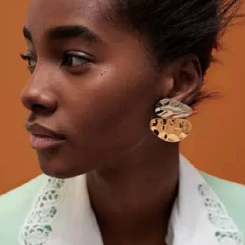 Best lady Charm Bijoux Vintage Gold&Silver Plated Stud Earrings For Women Maxi Round Shaped Statement Earrings Jewelry Wholesale
Best lady Charm Bijoux Vintage Gold&Silver Plated Stud Earrings For Women Maxi Round Shaped Statement Earrings Jewelry Wholesale