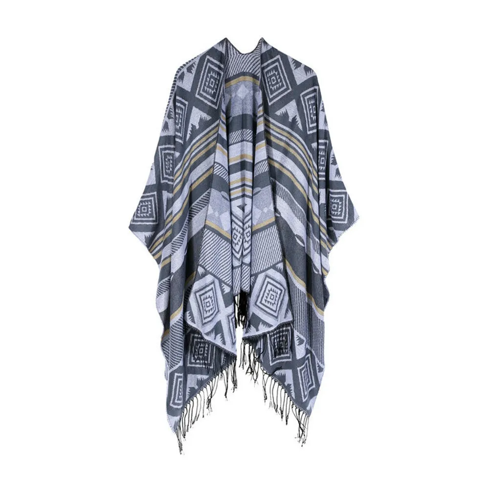 New Pattern printing Women Winter Knitted Cashmere Poncho Capes Shawl Cardigans Sweater Coat winter keep warm scarves cloak
New Pattern printing Women Winter Knitted Cashmere Poncho Capes Shawl Cardigans Sweater Coat winter keep warm scarves cloak