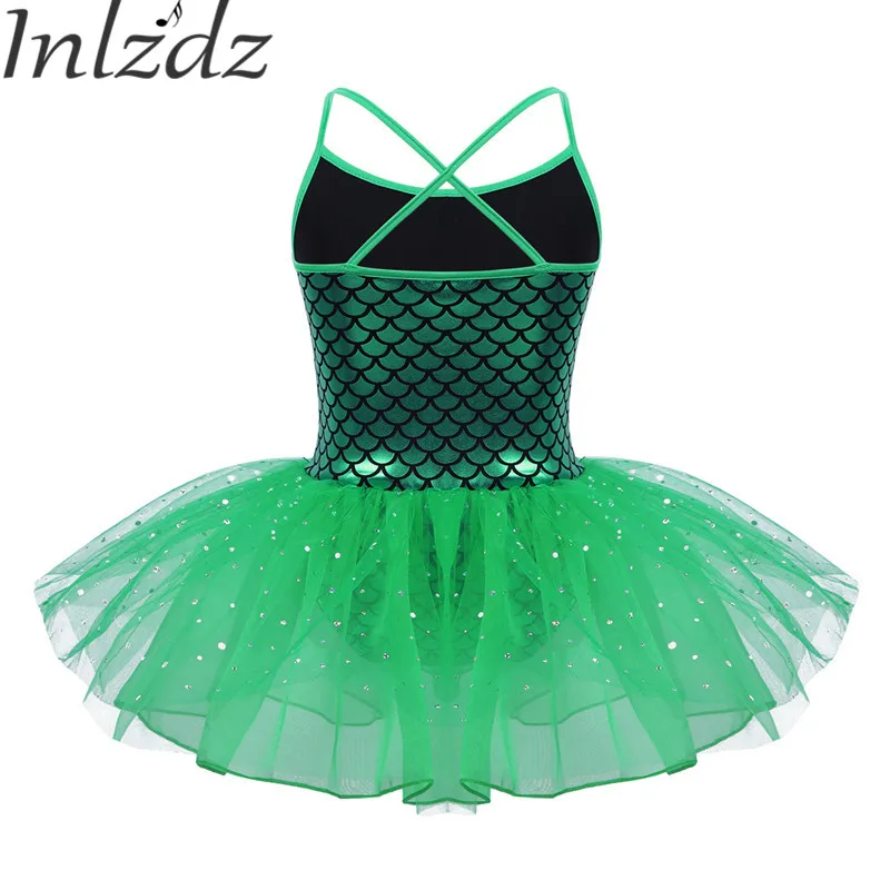 Inlzdz Kids Girls Ballet Mermaid Tutu Dress Glitter Fish Scale Printed Ballet Dance Gymnastics Leotard Costume for Ballerina
Inlzdz Kids Girls Ballet Mermaid Tutu Dress Glitter Fish Scale Printed Ballet Dance Gymnastics Leotard Costume for Ballerina