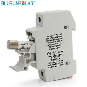 5 sets/lot PV Solar Fuse 20A 1000V DC Fusible 10x38 gPV, with Fuse Holder for Solar System Protection
5 sets/lot PV Solar Fuse 20A 1000V DC Fusible 10x38 gPV, with Fuse Holder for Solar System Protection