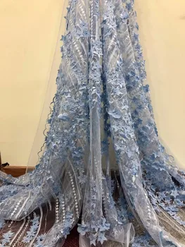 high quality African French net lace fabric with delicate embroidery and 3D flowers for party ZLN60
high quality African French net lace fabric with delicate embroidery and 3D flowers for party ZLN60
