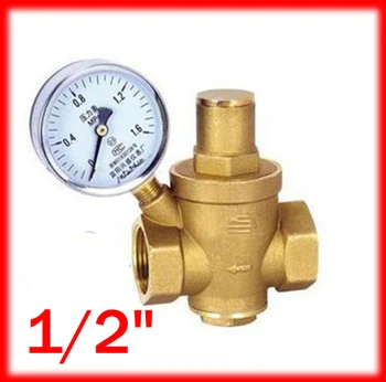 1/2" Brass DN15 water pressure regulator (prv) with Pressure Gauge,pressure maintaining valve,Tap water pressure reducing valve
1/2" Brass DN15 water pressure regulator (prv) with Pressure Gauge,pressure maintaining valve,Tap water pressure reducing valve