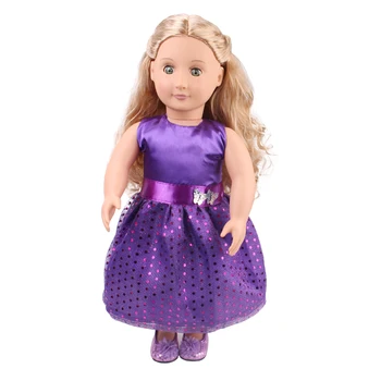 Doll clothes Royal purple princess evening dress toy accessories fit 18 inch Girl doll and 43 cm baby dolls c412
Doll clothes Royal purple princess evening dress toy accessories fit 18 inch Girl doll and 43 cm baby dolls c412