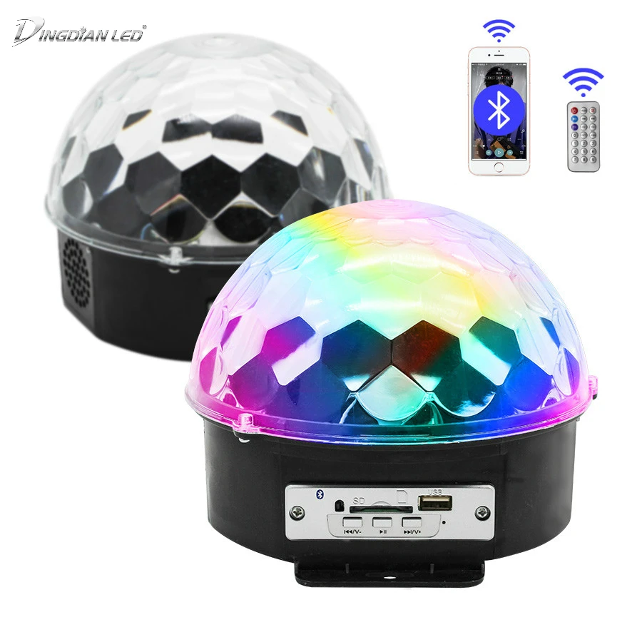 6W AC colorful LED Light Dimmable USB mp3 Disco Bulb Multicolor DJ Atmosphere Light Small Magic Ball Bulb Stage Lighting
6W AC colorful LED Light Dimmable USB mp3 Disco Bulb Multicolor DJ Atmosphere Light Small Magic Ball Bulb Stage Lighting