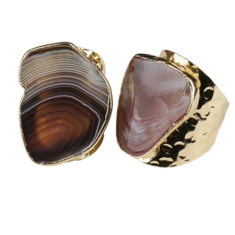natural clound pattern brown grey onyx stone slice bead charm wrap resizable wide gold open hammered ring cuff for woman man
natural clound pattern brown grey onyx stone slice bead charm wrap resizable wide gold open hammered ring cuff for woman man