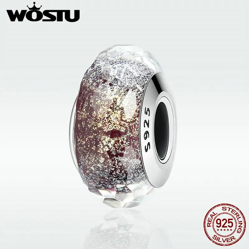 WOSTU Real 925 Sterling Silver Sparkling Murano Glass Beads Fit Original WST Charm Bracelet Jewelry Christmas Gift DXZ061
WOSTU Real 925 Sterling Silver Sparkling Murano Glass Beads Fit Original WST Charm Bracelet Jewelry Christmas Gift DXZ061