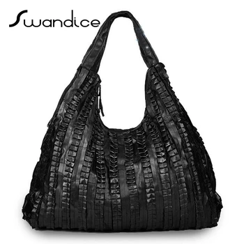 100% Genuine Leather Lambskin Patchwork Ruffle Soft Half Moon Crossbody Shoulder Bags Large Capacity Tote Handbags Women Female
100% Genuine Leather Lambskin Patchwork Ruffle Soft Half Moon Crossbody Shoulder Bags Large Capacity Tote Handbags Women Female