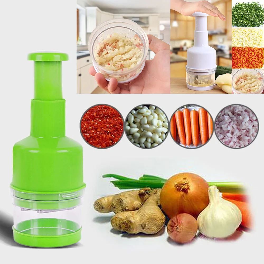 Kitchen Stainless Steel Hand Press Shredder Pat salad cutter bowl Punch Press Garlic Onion Ginger cortador de legumes e vegetais
Kitchen Stainless Steel Hand Press Shredder Pat salad cutter bowl Punch Press Garlic Onion Ginger cortador de legumes e vegetais