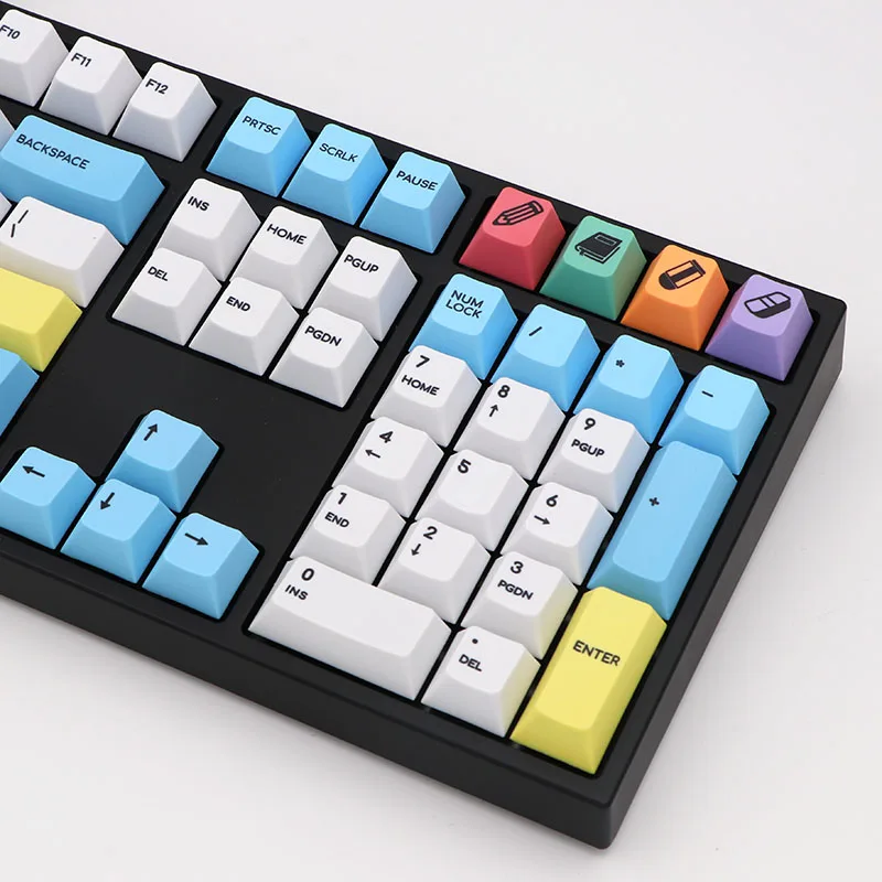 BGKP 123 клавиши pbt Cherry mx механическая клавиатура колпачки клавиш краситель sub cherry