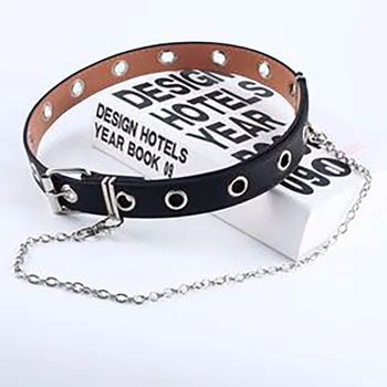 Women Punk Chain Fashion Belt Adjustable Black Double/Single Eyelet Grommet Leather Buckle Belt
Women Punk Chain Fashion Belt Adjustable Black Double/Single Eyelet Grommet Leather Buckle Belt