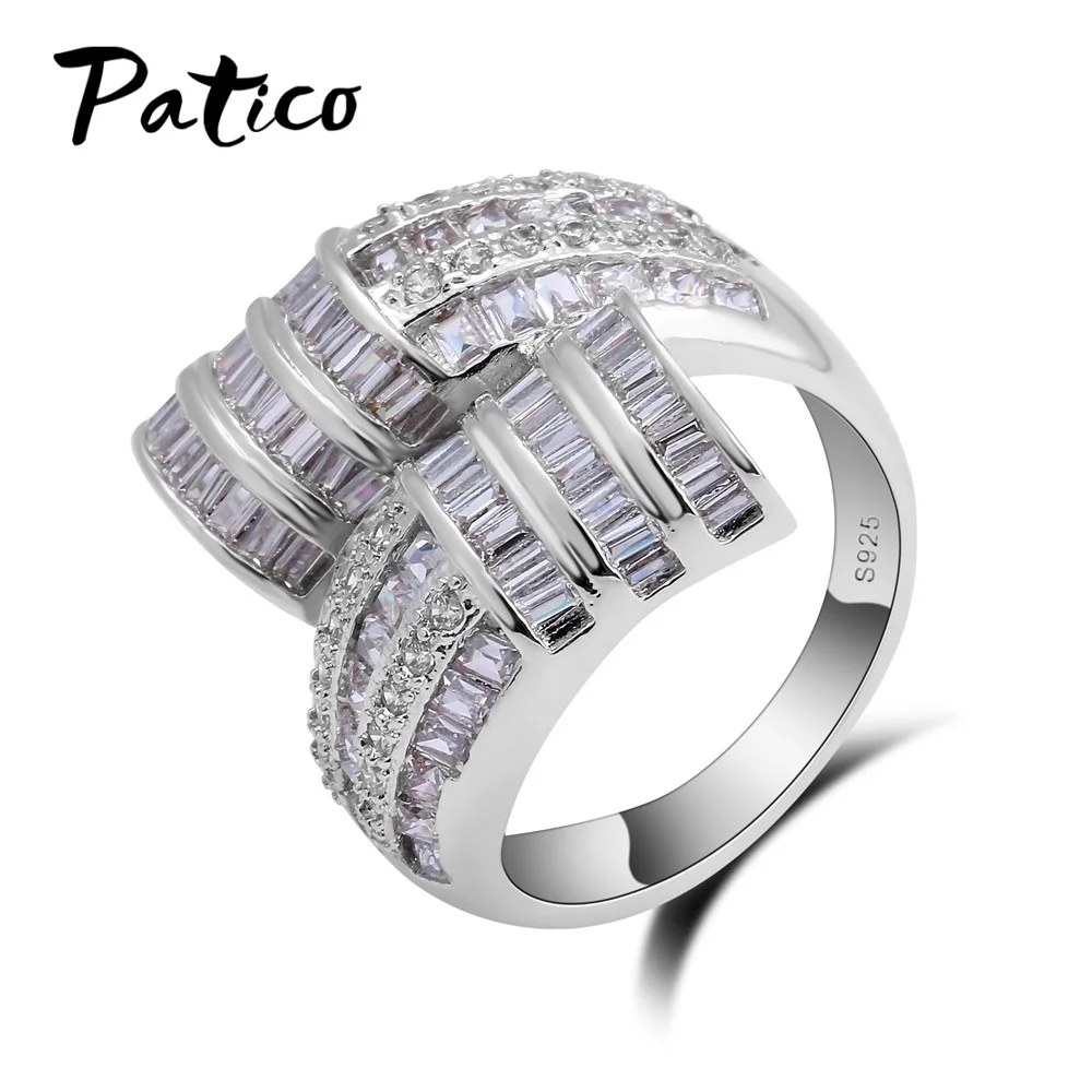 Wedding Brand 925 Sterling Silver Finger Rings for Women 3 Row Cubic Zirconia Crystal Cross Ring Bijoux 2019 Fashion Gift
Wedding Brand 925 Sterling Silver Finger Rings for Women 3 Row Cubic Zirconia Crystal Cross Ring Bijoux 2019 Fashion Gift