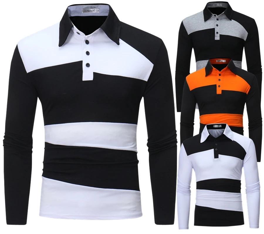 Plus Size Men's lapel T shirt long sleeve cotton Fashion t-shirts Personality social men clothes 2019 new casual T Shirts
Plus Size Men's lapel T shirt long sleeve cotton Fashion t-shirts Personality social men clothes 2019 new casual T Shirts