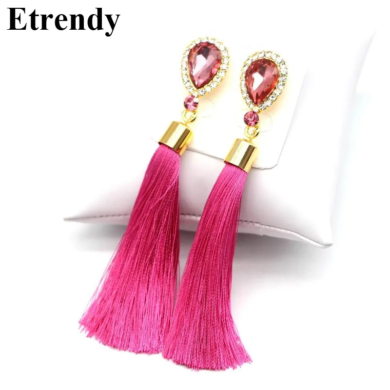 2017 New Rhinestone Drop Crystal Tassel Long Earrings For Women Ear Trendy Jewelry Bijoux Femme Accessories Gift
2017 New Rhinestone Drop Crystal Tassel Long Earrings For Women Ear Trendy Jewelry Bijoux Femme Accessories Gift