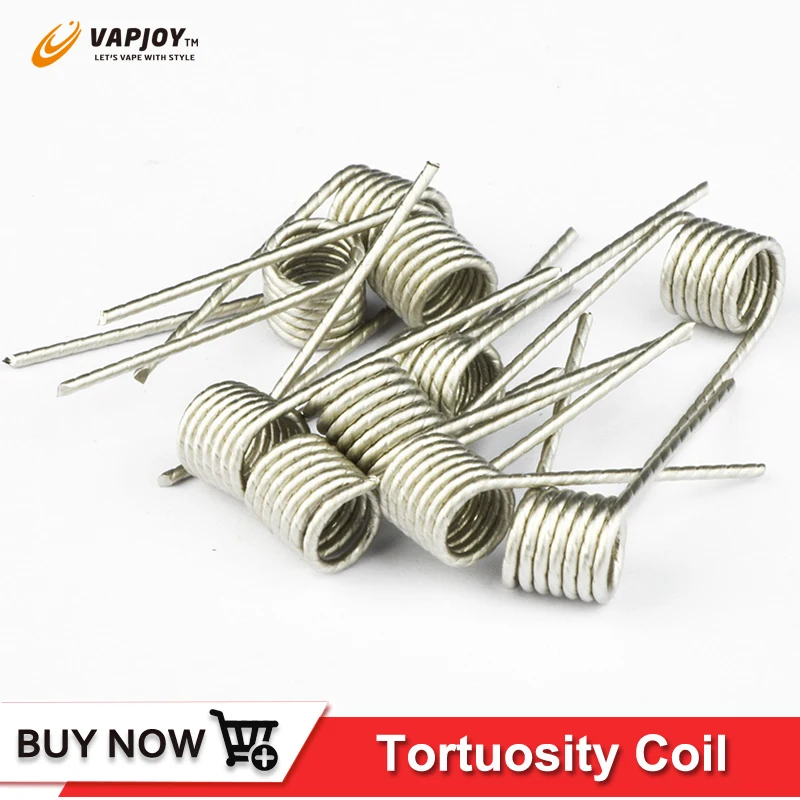 Original VAPJOY e cigarette Tortuosity coil ni 80 ni80 Prebuilt Coils 0.22ohm 10pcs heating Wires for DIY rda rta rba rdta tank
Original VAPJOY e cigarette Tortuosity coil ni 80 ni80 Prebuilt Coils 0.22ohm 10pcs heating Wires for DIY rda rta rba rdta tank