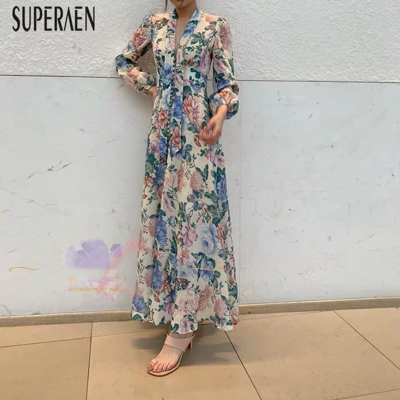 SuperAen 2019 Summer New Fashion Women Long Dress Linen Wild Casual V-neck Ladies Dress Long-sleeved Europe Women Clothing
SuperAen 2019 Summer New Fashion Women Long Dress Linen Wild Casual V-neck Ladies Dress Long-sleeved Europe Women Clothing