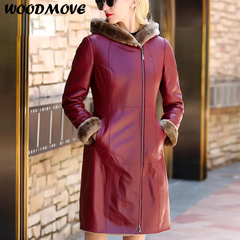 Womens Sheepskin Long Winter Hoodies Jacket Real Leather Shearling Jacket Women Wool Genuine Leather Coat
Womens Sheepskin Long Winter Hoodies Jacket Real Leather Shearling Jacket Women Wool Genuine Leather Coat