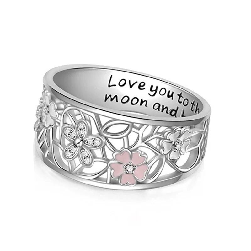 RACHEL VICHY Silver Color Rings Women Hollow Rhinestone Engagement Simple Ladies Vintage Flower Boho Jewelry With Letter B2424
RACHEL VICHY Silver Color Rings Women Hollow Rhinestone Engagement Simple Ladies Vintage Flower Boho Jewelry With Letter B2424