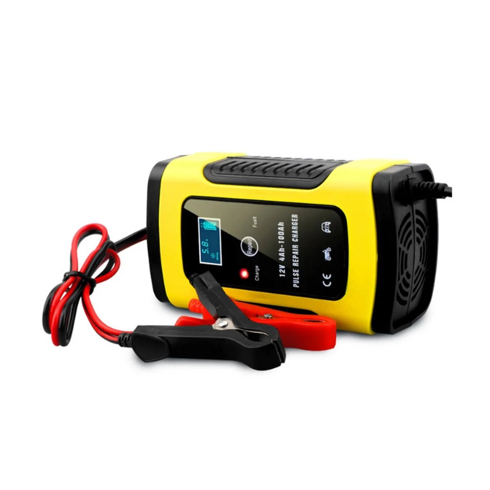 Motorcycle Car Battery Charger 110V to 220V To 12V 6A Intelligent Automatic Fast Power Charging Wet Dry Lead Acid LCD Display
Motorcycle Car Battery Charger 110V to 220V To 12V 6A Intelligent Automatic Fast Power Charging Wet Dry Lead Acid LCD Display