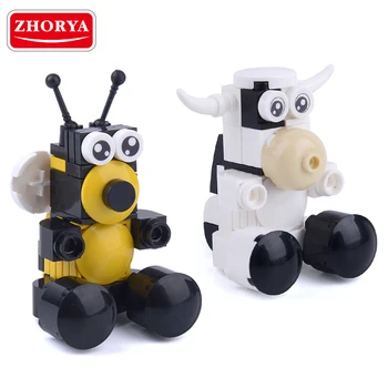 Zhorya Bee Cow Model Building Blocks Bricks Set Educational Enlighten Toys For Children Designer Plastic Kids Playthings Gifts
Zhorya Bee Cow Model Building Blocks Bricks Set Educational Enlighten Toys For Children Designer Plastic Kids Playthings Gifts