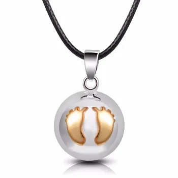 Angel Caller Necklace Copper Metal Bola Pendant Baby Footprints Pregnancy Pendant Wax Cord Harmony Bola Ball Pendant N14NB196
Angel Caller Necklace Copper Metal Bola Pendant Baby Footprints Pregnancy Pendant Wax Cord Harmony Bola Ball Pendant N14NB196