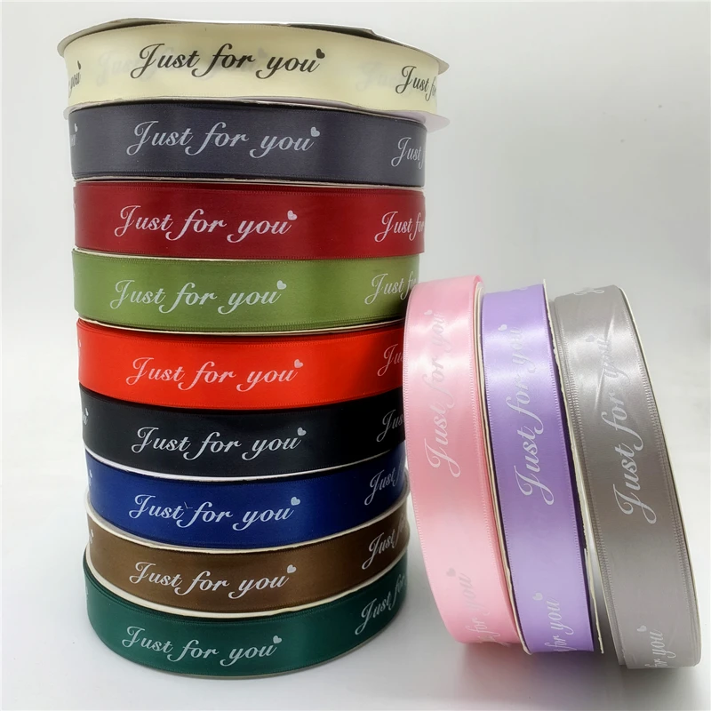 5yards /Lot 25mm Polyester Ribbon Printed "Just For You" Handmade Romantic Gift Packaging Belt For Wedding Decorations
5yards /Lot 25mm Polyester Ribbon Printed "Just For You" Handmade Romantic Gift Packaging Belt For Wedding Decorations