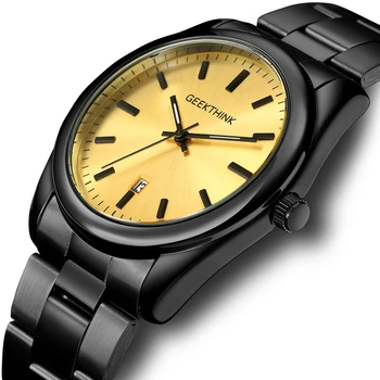 GEEKTHINK 2018 New Brand Quartz Watches Men Auto Date Black Full Stainless Steel Wristwatch Male Business Clocks Reloj Hombre
GEEKTHINK 2018 New Brand Quartz Watches Men Auto Date Black Full Stainless Steel Wristwatch Male Business Clocks Reloj Hombre