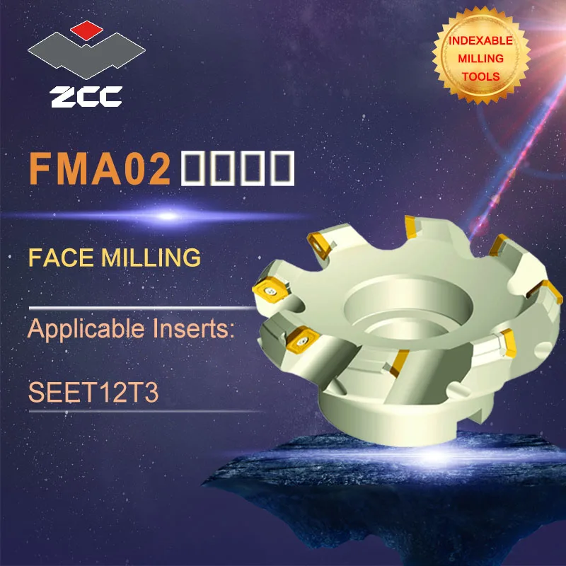 ZCC.CT original face milling cutters FMA02 high performance CNC lathe tools indexable milling tools face milling tools
ZCC.CT original face milling cutters FMA02 high performance CNC lathe tools indexable milling tools face milling tools