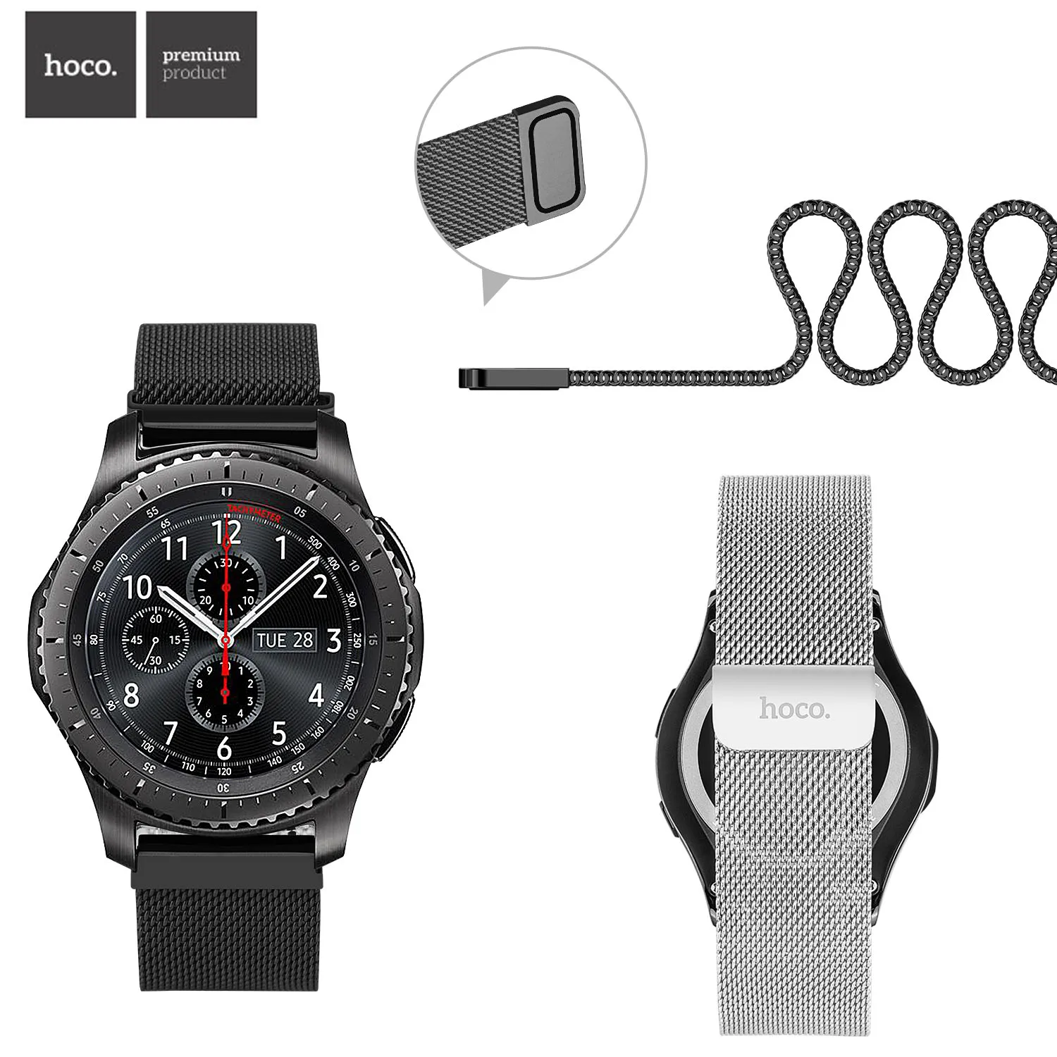 Магнитный ремешок HOCO для часов Samsung Galaxy Gear S3 Классический на запястье Frontier Band |