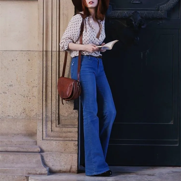 Retro High Waist Denim Pants Wide Leg Jeans Women Solid Bottom Loose Flare Jeans Summer Casual Trousers
Retro High Waist Denim Pants Wide Leg Jeans Women Solid Bottom Loose Flare Jeans Summer Casual Trousers