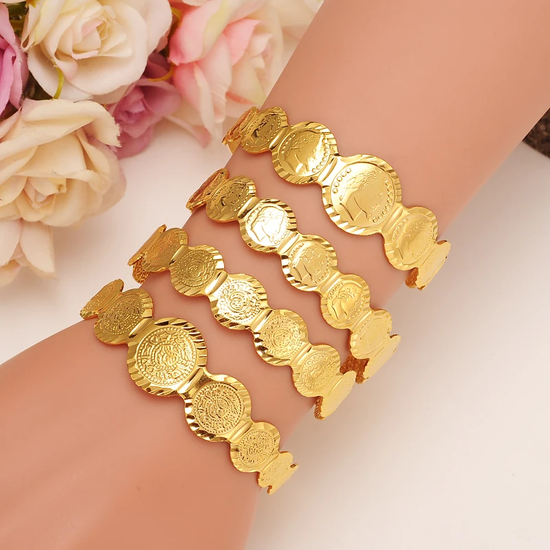 Bangrui Gold Color Money Coin Bangle Islamic Muslim Arab Coins Bracelet for Women Men Middle Eastern Jewelry Gifts
Bangrui Gold Color Money Coin Bangle Islamic Muslim Arab Coins Bracelet for Women Men Middle Eastern Jewelry Gifts
