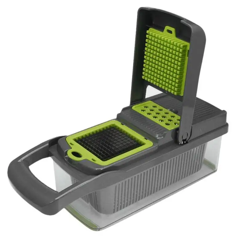 Multi-function Vegetable Cutter Slicer Stainless Steel Manual Potato Peeler Carrot Grater with 8 Dicing Blades Kitchen Tools
Multi-function Vegetable Cutter Slicer Stainless Steel Manual Potato Peeler Carrot Grater with 8 Dicing Blades Kitchen Tools