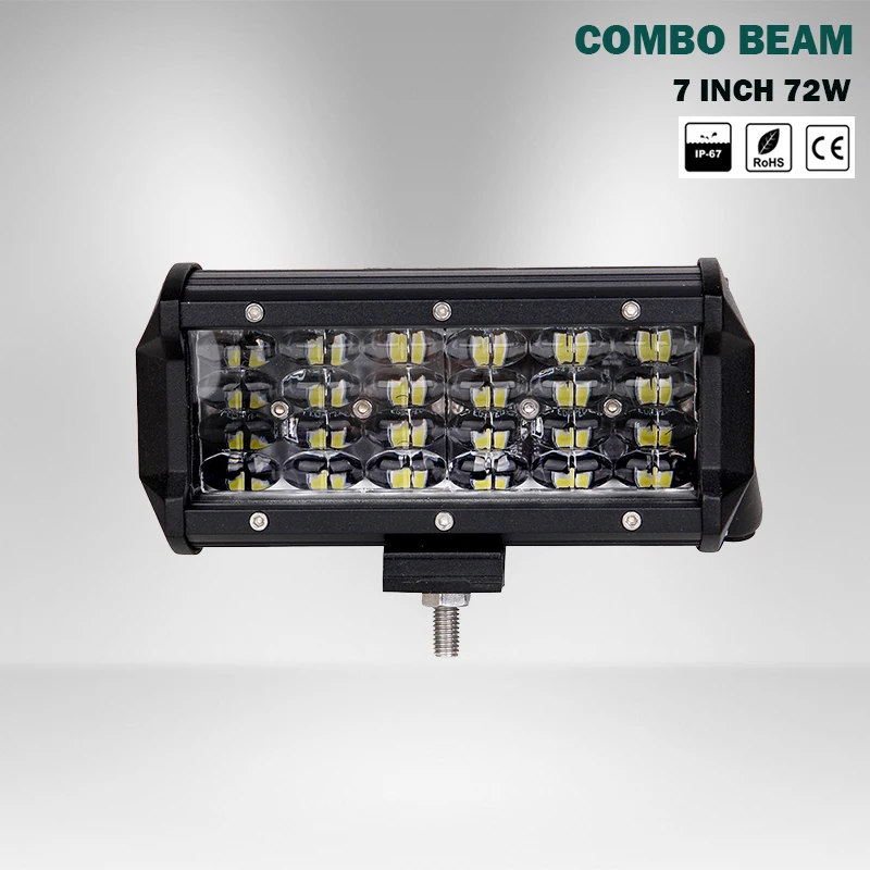 YB Yiba 7" 72W Work Light Quad Row LED Light Bar Spot Flood Combo Beam Offroad 4WD 4x4 LED Bar for Pickup Camper Trailer 12V 24V
YB Yiba 7" 72W Work Light Quad Row LED Light Bar Spot Flood Combo Beam Offroad 4WD 4x4 LED Bar for Pickup Camper Trailer 12V 24V