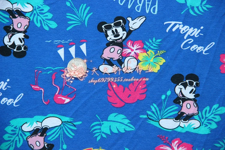 Minnie Mickey Mouse Tropical Flamingo Elasticity Knitted Cotton Terry Fabric Sewing Quilting Patchwork Baby Cloth Hoodie Textile
Minnie Mickey Mouse Tropical Flamingo Elasticity Knitted Cotton Terry Fabric Sewing Quilting Patchwork Baby Cloth Hoodie Textile
