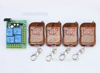 DC12V 4CH 4Relay wireless remote control switch system1 receiver&4 transmitter Momentary/Toggle/Latched
DC12V 4CH 4Relay wireless remote control switch system1 receiver&4 transmitter Momentary/Toggle/Latched