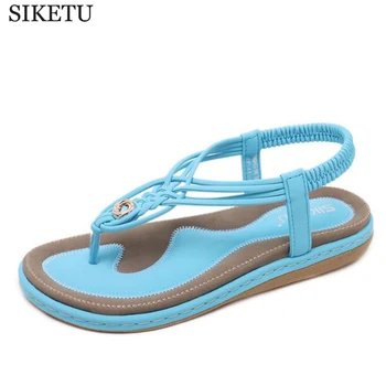 SIKETU new women Bohemia Flat sandals shoes woman String Bead flip flop Weaving Metal Decoration beach sandals casual Woman shoe
SIKETU new women Bohemia Flat sandals shoes woman String Bead flip flop Weaving Metal Decoration beach sandals casual Woman shoe