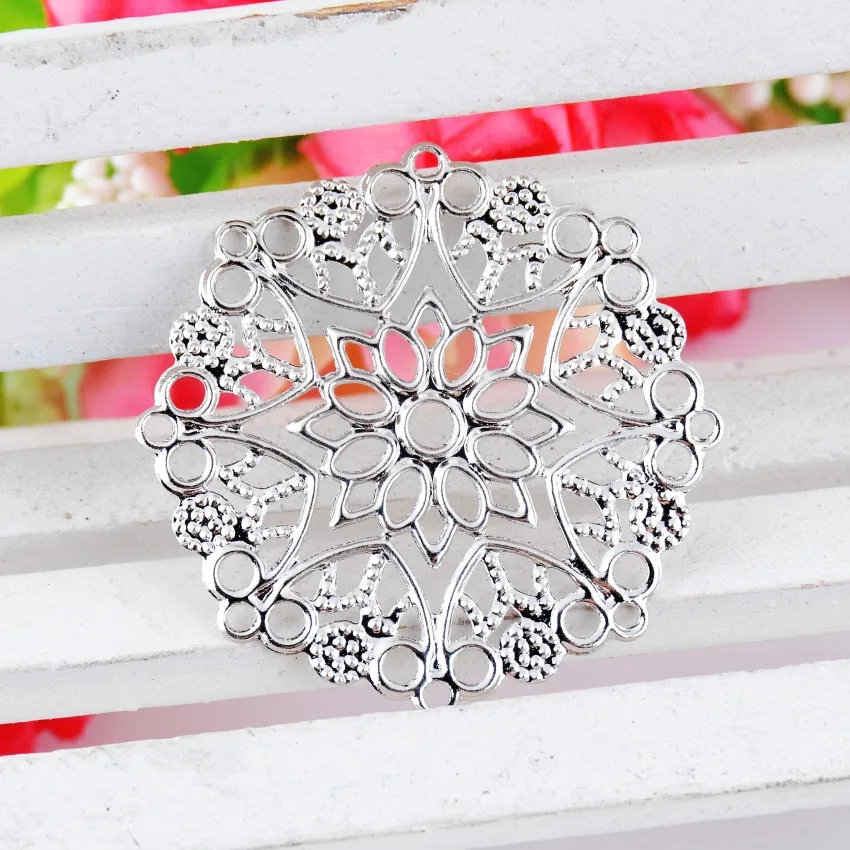 Free shipping Retail 10Pcs Embellishment Findings Filigree Connectors Flower Silver Tone Hollow Gift Decoration DIY 3.5x3.3cm
Free shipping Retail 10Pcs Embellishment Findings Filigree Connectors Flower Silver Tone Hollow Gift Decoration DIY 3.5x3.3cm