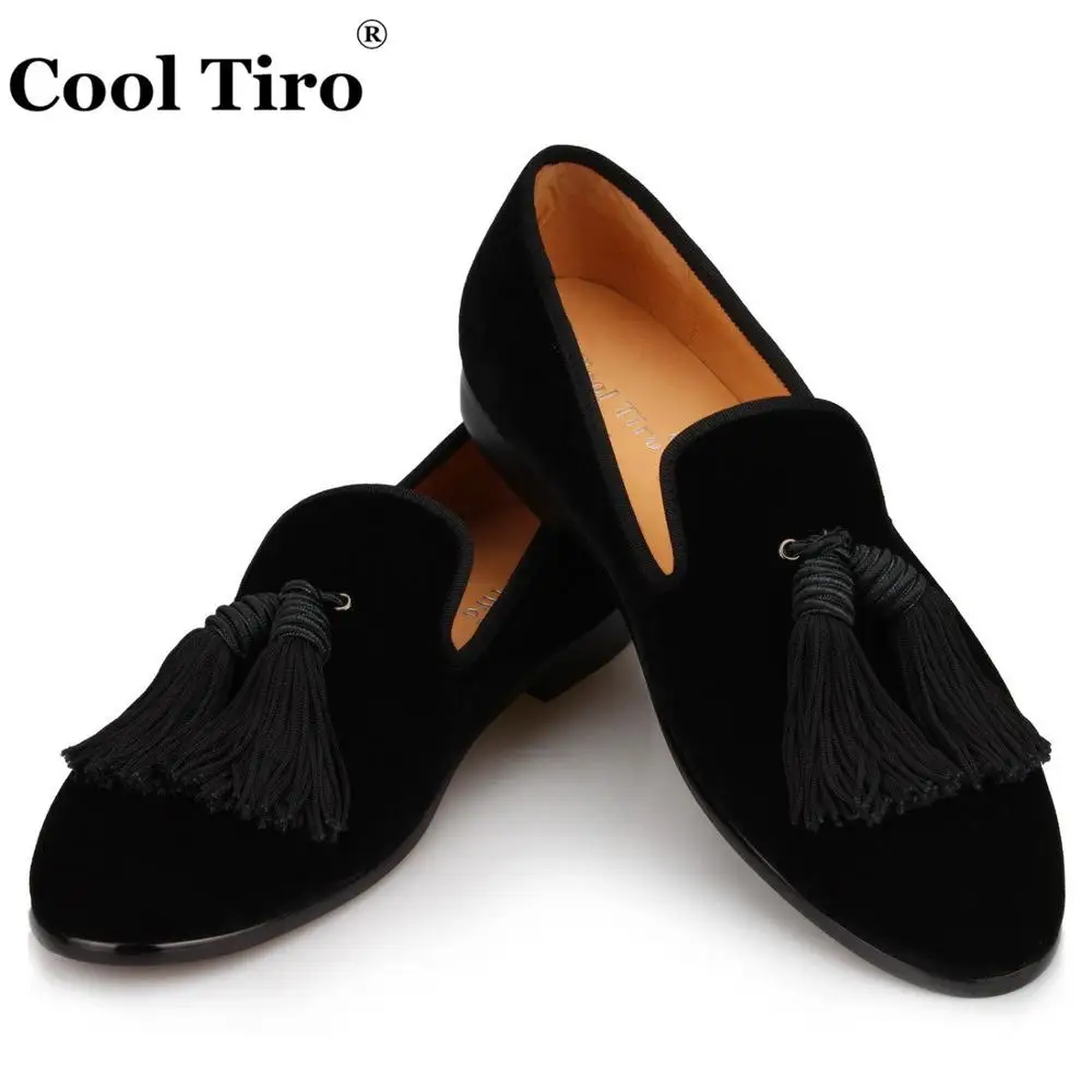 Tassel Men Loafers black velvet (4)