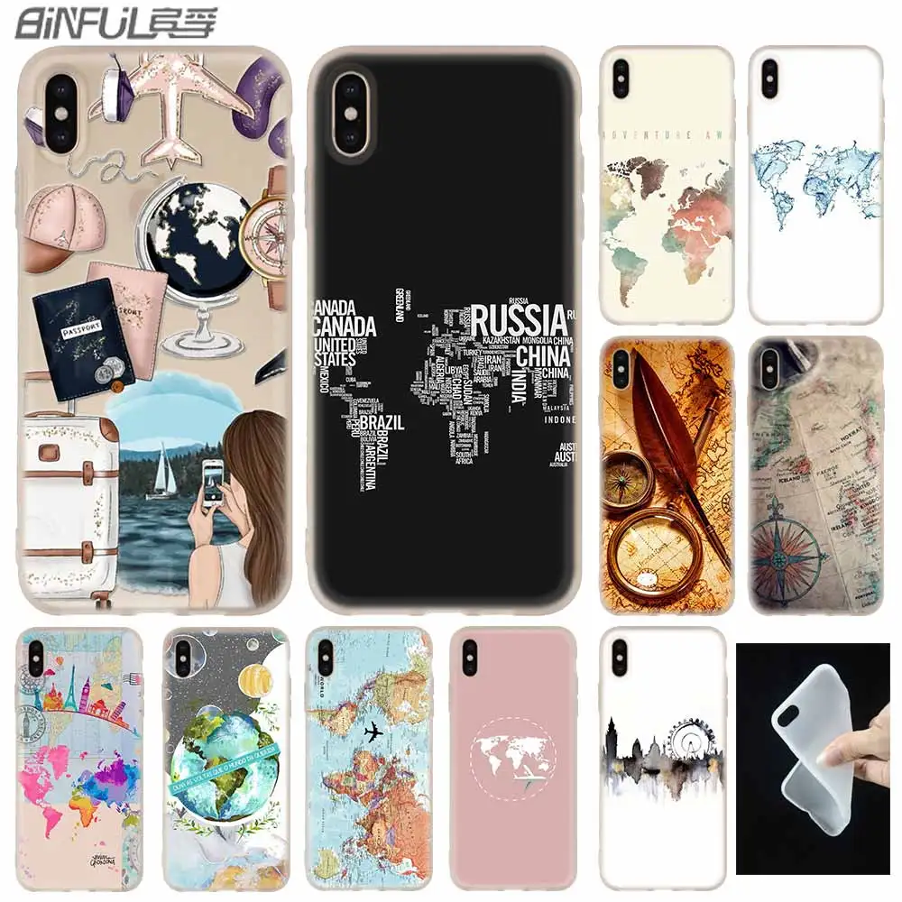 World Map Travel Plans Cover Case Silicone soft for iPhone X 11 Pro XS Max XR 6 6S 7 8 Plus 4 5S SE Phone Cases TeleFoonhoesjes
World Map Travel Plans Cover Case Silicone soft for iPhone X 11 Pro XS Max XR 6 6S 7 8 Plus 4 5S SE Phone Cases TeleFoonhoesjes