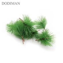 10 조각 인공 소나무 가지 가짜 식물 인공 꽃 크리스마스 트리 크리스마스 트리 장식품 장식 5 색(China)