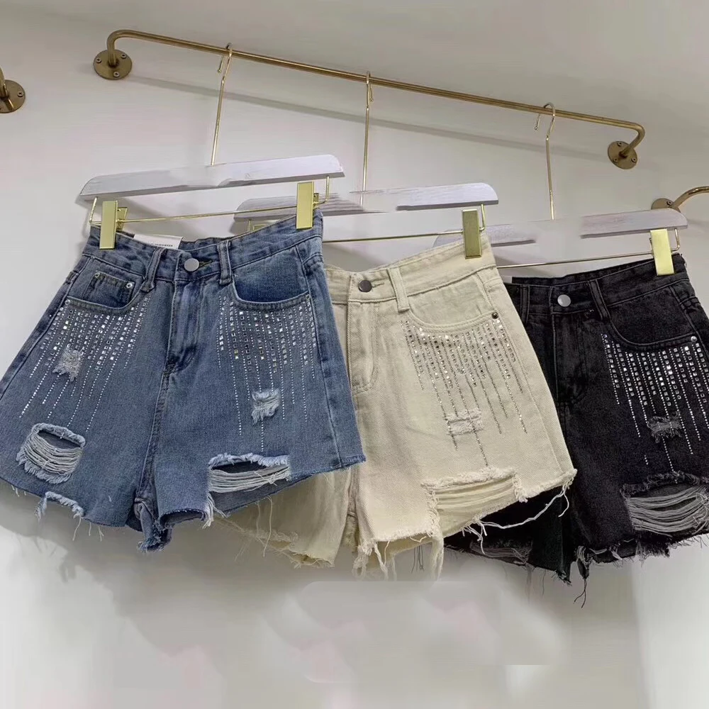 Summer Women Shorts Plus Size 2019 Fashion New Broken Hole High Waist Female Denim Shorts Thin Loose Ladies Short
Summer Women Shorts Plus Size 2019 Fashion New Broken Hole High Waist Female Denim Shorts Thin Loose Ladies Short